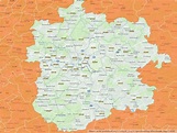35392 Gießen mit PLZ Karte und Straßenverzeichnis