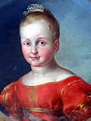Retrato de Isabel II niña, anónimo del siglo XIX . Palacio de Cervelló ...
