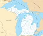 Large Detailed Map Of Lake Michigan - vrogue.co