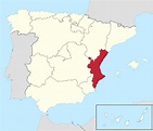 Mapa de Comunidad Valenciana | Provincias, Municipios, Turístico y ...