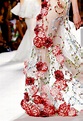 rose detail on the runway | ชุดราตรียาว