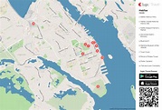 Halifax Printable Tourist Map | Sygic Travel