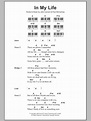 In My Life Sheet Music | The Beatles | Piano Chords/Lyrics