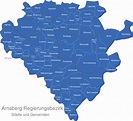 Arnsberg Regierungsbezirk interaktive Landkarte | Image-maps.de