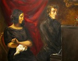 Portrait of Frédéric Chopin and George Sand by Eugène Delacroix | USEUM