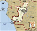 Congo River On A Map Of Africa - Map