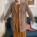 Vintage real sheepskin Owen Barry Coat with silky... - Depop