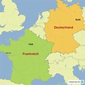 Deutschland und Frankreich von Ligro - Landkarte für Deutschland