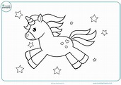 Dibujos de unicornios para Colorear - Mundo Primaria