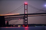 Bay Bridge at night - Baltimore Sun