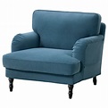 STOCKSUND Cover for armchair, Ljungen blue - IKEA
