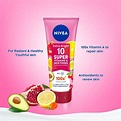NIVEA Extra Bright 10 Super Vitamins & Skin Foods Serum Lotion 180ml ...