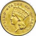 1874 $3 MS Three Dollar Gold | NGC