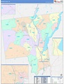 Warren County, NY Wall Map Color Cast Style by MarketMAPS - MapSales