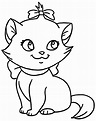 Desenho De Gato Para Colorir Pintar - kulturaupice