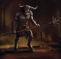 Minotaur, Kirill Khrol | Concept art characters, Mythological creatures ...