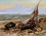 The Fishing Boat. Painting by Gustave Courbet