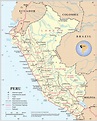 Map of Peru (Political Map) : Worldofmaps.net - online Maps and Travel ...