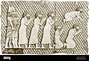 Jewish captives in Nineveh, Assyria. When Tiglath-Pileser III (ruled B ...