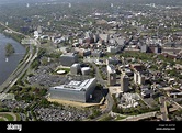 Vista aérea de Trenton, capital de Nueva Jersey, EE.UU Fotografía de ...