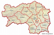 Steiermark Karte Bezirke Gemeinden Des Bezirkes Liezen Bh Liezen ...