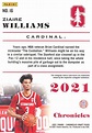 Ziaire Williams 2021 Chronicles Rookie Card | Hollywood Collectibles