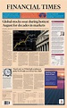 Financial Times Front Page 1st of September 2020 - Tomorrow's Papers Today!