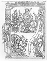 Ms 210 fol 19v. Cartulario de Mont Saint-Michel: el duque Ricardo II de ...