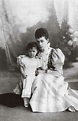 Grand Duchess Xenia Alexandrovna Romanova of Russia photographed with her only daughter and ...