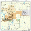 Newport Arkansas Street Map 0549580