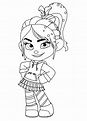 Free Coloring Page Of Penelope And Wreck It Ralph