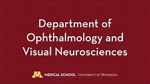 University of Minnesota Medical School Ophthalmology Department - Chase ...