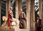 Julius Caesar looking at the Soothsayer with Decius Brutus standing ...