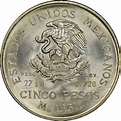Mexico ESTADOS UNIDOS MEXICANOS 5 Pesos KM 467 Prices & Values | NGC