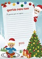 Carta a Papá Noel para los regalos de Navidad para imprimir | Imágenes ...