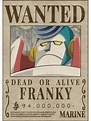 Lámina fotográfica «FRANKY se busca recompensa poster one piece» de ...