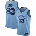 Men's Nike Marc Gasol Light Blue Memphis Grizzlies Replica Swingman ...