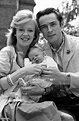 Actress Hayley Mills and actor Leigh Lawson proudly show off their ...