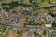 Luftaufnahme Beelen - Ortskern am Bahnhof Beelen in Beelen im ...
