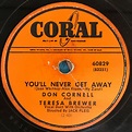 Don Cornell And Teresa Brewer - You'll Never Get Away / The Hookey Song ...