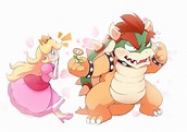 Love, Princess Peach and Bowser, Super Mario Bros series artwork by ...