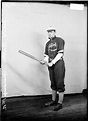 ECC | [Spalding first baseman Harry Burton, holding a baseball bat