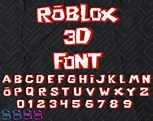Roblox 3D Game Font SVG Roblox letras Roblox Alphabet | Etsy