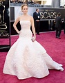Jennifer Lawrence in in long white dress at Oscars 2013 -10 – GotCeleb