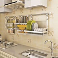 新款厨房刀具置物架不锈钢碗架挂件挂架壁挂调料架碗碟架收纳架子-阿里巴巴