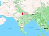 Taj Mahal on a map of India - where is MirPlaneta located