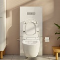 VitrA Sento Wand-Tiefspül-WC-Set, mit Stand-Spülkasten mit ...