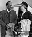 Image of Seretse Khama first President of Botswana, with his wife Ruth