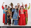 Malaysian People Traditional Clothes Posing Studio Stock Photo by ...