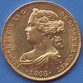 Isabel II, el escudo de plata - Monedas españolas